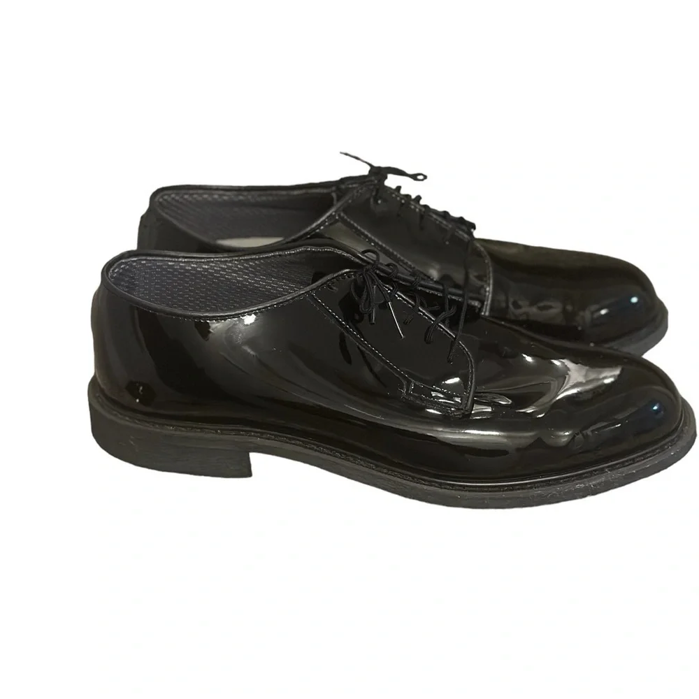 Altama Men’s Black Patent Leather Dress Shoes Size 11E - Picture 3 of 8